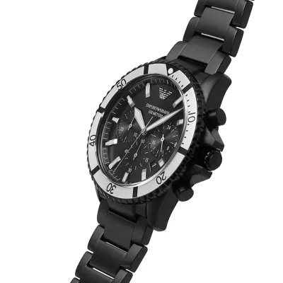 Emporio Armani Watch Black For Men's